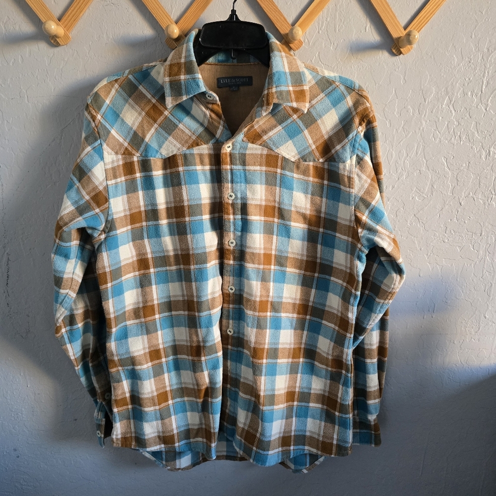 Lyle & Scott Plaid Flannel Size M